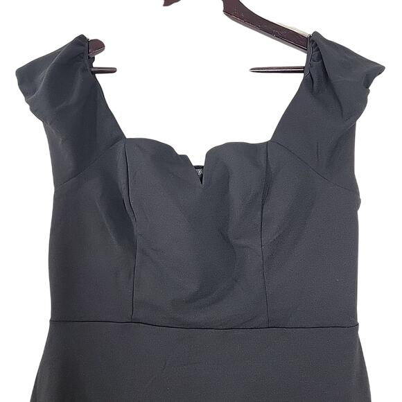 Lilly Rose Black Bodycon Dress Off Shoulder Stretch NWT Womens XL Sexy Party - Picture 3 of 8